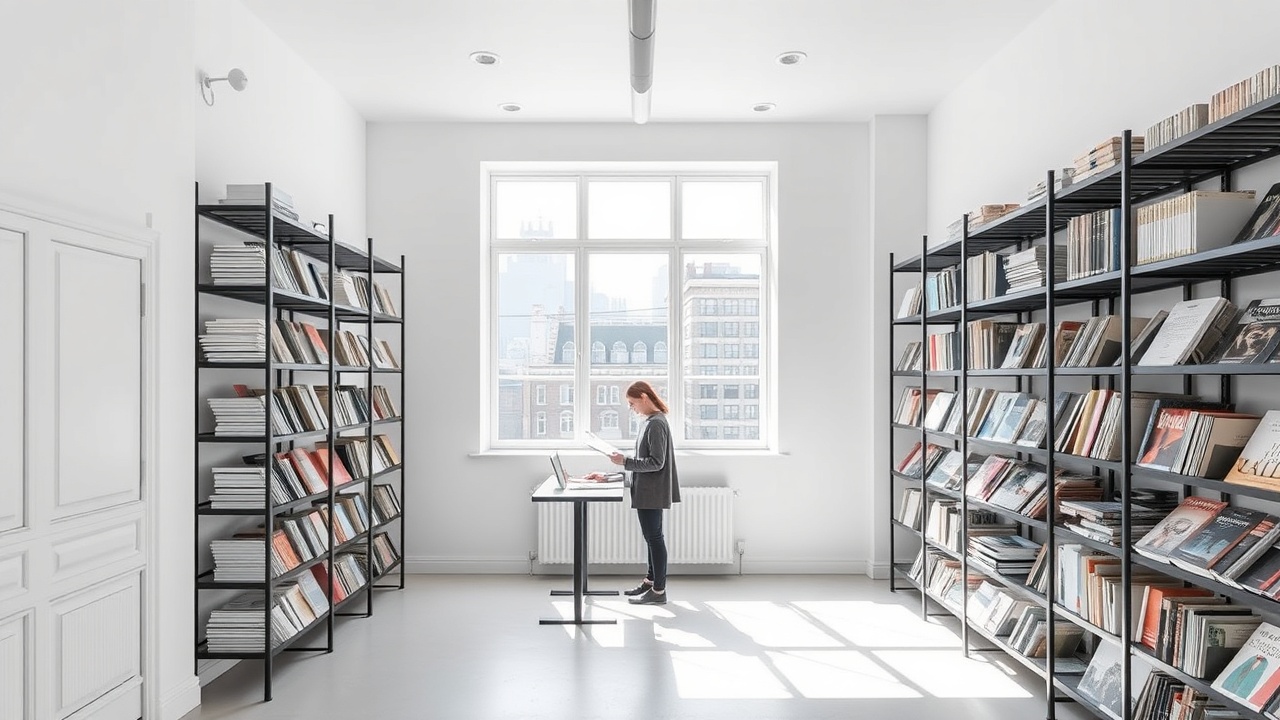 Refly Press Office interior featuring a modern workspace with natural light